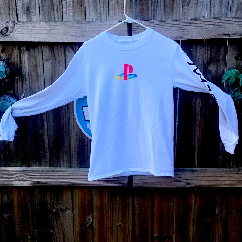 Long sleeve shirt PlayStation logo white